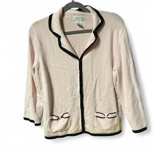 Large worthington pink cardigan coquette whimsy whimsigoth